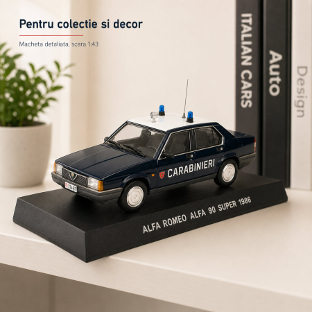 Macheta Alfa Romeo Alfa 90 Super Carabinieri 1986, scara 1:43, Atlas [4]
