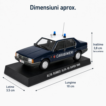 Macheta Alfa Romeo Alfa 90 Super Carabinieri 1986, scara 1:43, Atlas [2]