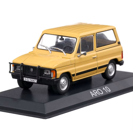 Machete Auto Romanesti 1:43 – Miniaturi Dacia, ARO si Modele Clasice - Machetă auto ARO 10 1980 scara 1:43 galben nisip – Mașini de Legendă (prima ediție)