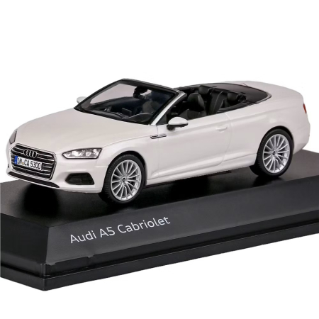 MACHETE AUTO - Macheta Auto Audi A5 Cabriolet 2017 Alba – Scara 1:43, Spark Dealer Edition