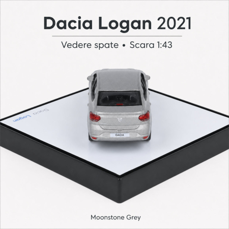 Macheta auto Dacia Logan 2021 Moonstone Grey, 1:43, Norev, cod 7711945626 [4]