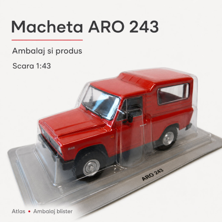 Macheta auto de colectie ARO 243 rosie, scara 1:43, Atlas [1]