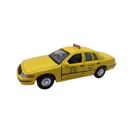 Macheta auto Ford Crown Victoria Taxi New York 1:38, galben, cu mecanism pullback [2]