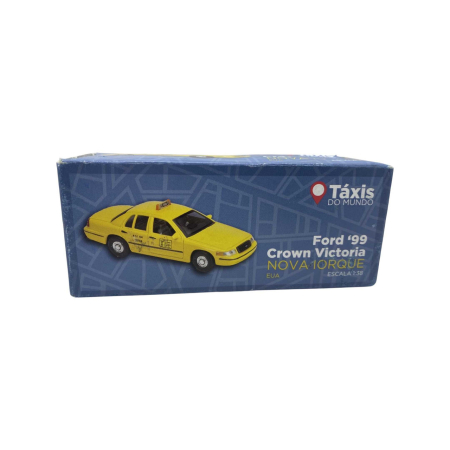 Macheta auto Ford Crown Victoria Taxi New York 1:38, galben, cu mecanism pullback [1]
