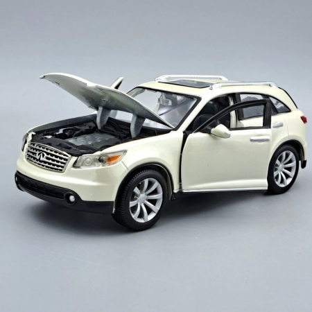 Macheta auto Infiniti FX45 2008 alb sidefiu 1:24 Maisto [1]