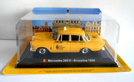 Macheta Auto Mercedes 200 D Taxi Bruxelles 1966 – Scara 1:43 [1]