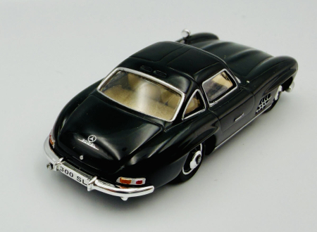 Macheta Auto Mercedes-Benz 300SL W198 Negru – Scara 1:87 (H0), Ricko 38594 [3]