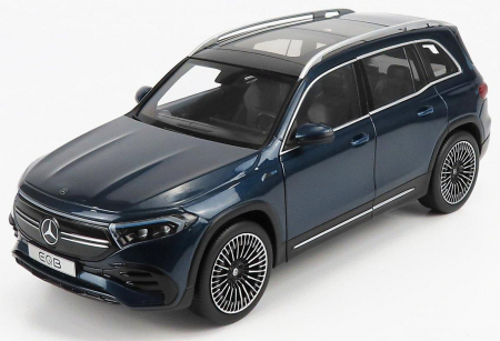 Masini de strada - Macheta auto Mercedes-Benz EQB (X243) Denim Blue 2021 scara 1/18