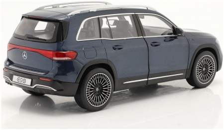 Macheta auto Mercedes-Benz EQB (X243) Denim Blue 2021 scara 1/18 [2]