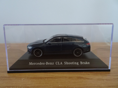 Macheta auto Mercedes CLA Shooting Brake X118 2019, culoare denim blue, scara 1:43 [1]