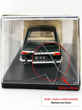 Macheta Auto Renault 16 1966 Negru – Scara 1:24, (Vitrina Plexiglas Crapata) Outlet 2 [6]