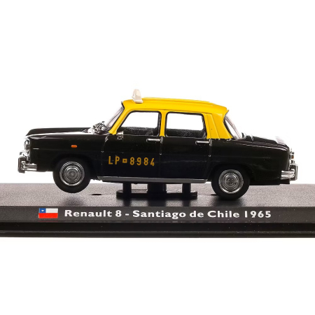 Macheta Auto Renault 8 Taxi Santiago de Chile 1965 – Scara 1:43 Atlas [2]