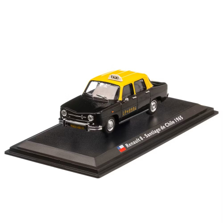 MACHETE AUTO - Macheta Auto Renault 8 Taxi Santiago de Chile 1965 – Scara 1:43 Atlas
