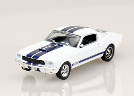 Muscle Cars / Sport 1:43 - Macheta auto Shelby 350GT scara 1:43 alba cu dungi albastre