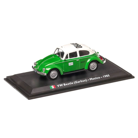Macheta Auto Volkswagen Beetle Taxi Mexico 1985 – Alb cu Verde, Scara 1:43 [0]