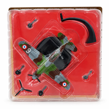 Macheta Avion de Vanatoare Dewoitine D.520 N277 Pierre Le Gloan Franta 1940, Scara 1:72, Metalica, cu Suport, Altaya [5]