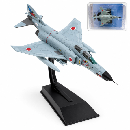 MACHETE MILITARE - Macheta avion F-4EJ Kai Super Phantom II, Combat Planes Collection Hachette, scara 1:100, cu suport de expunere