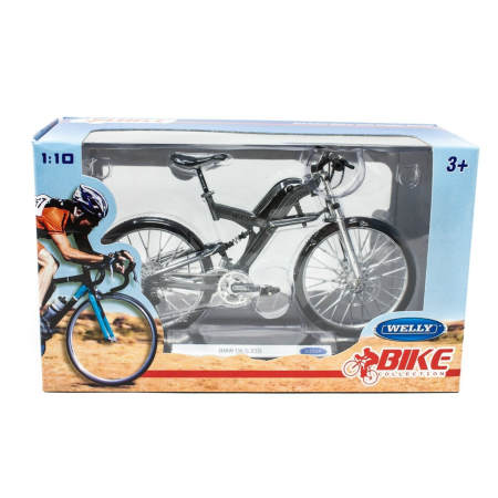 Macheta bicicleta BMW Q6.S XTR 1:10 Welly, model colectie premium, cu postament [2]