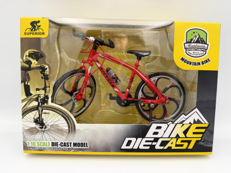 Macheta Bicicleta Mountain Bike 1:10 Rosie Golden Wheel 02A – Miniatura Bicicleta cu Parti Mobile [2]