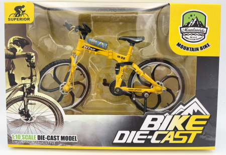 Machetă bicicletă Star M-22 1:10 galben Golden Wheel 03C – miniatură cu părți mobile [1]