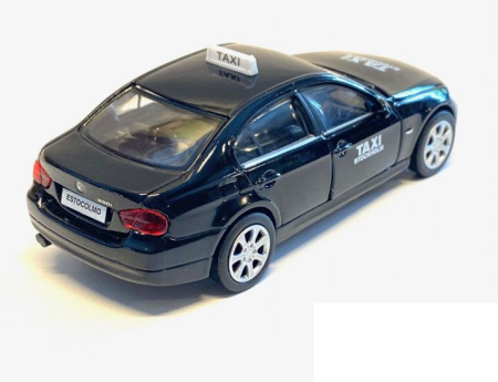 Macheta BMW 318i Taxi Stockholm Sweden 2006 Negru – Welly 1:38 [2]