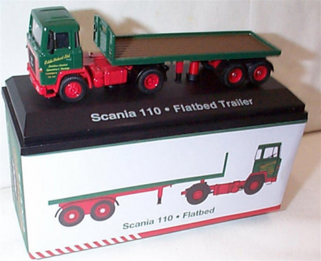 Macheta Camion Scania 110 Flatbed Eddie Stobart scara 1/76, Atlas Edition [4]
