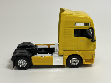 Macheta Cap Tractor MAN TGX XXL 2 axe galben, scara 1:64, Welly [2]