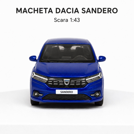 Macheta Dacia Sandero 1:43 Norev – Dealer Model, Bleu Iron [5]