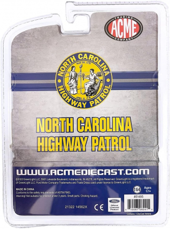 Macheta Ford Mustang SSP 1993 - North Carolina Highway Patrol – ACME 51495, scara 1:64 [3]