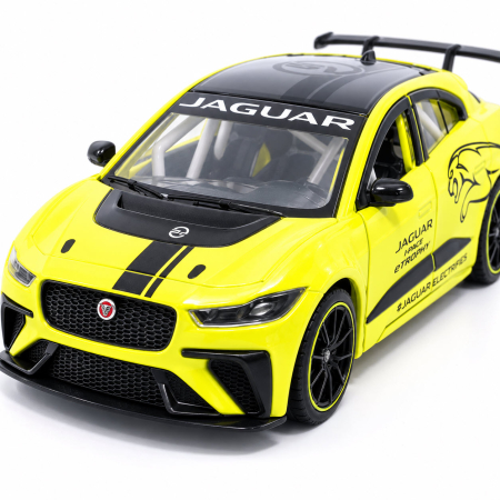 Macheta Jaguar I-PACE eTROPHY Galben, scara 1:36, Tayumo [3]