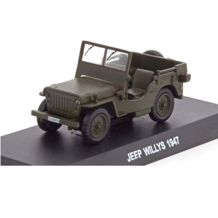 MACHETE AUTO - Macheta Jeep Willis 1947 Carabinieri, 1:43 verde olive – Magazine Models
