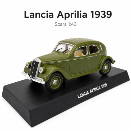 MACHETE VEHICULE INTERVENTIE - Macheta Lancia Aprilia 1939 Carabinieri verde, scara 1:43, DeAgostini
