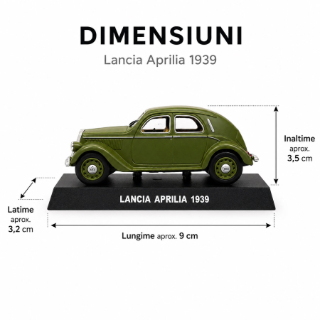 Macheta Lancia Aprilia 1939 Carabinieri verde, scara 1:43, DeAgostini [1]