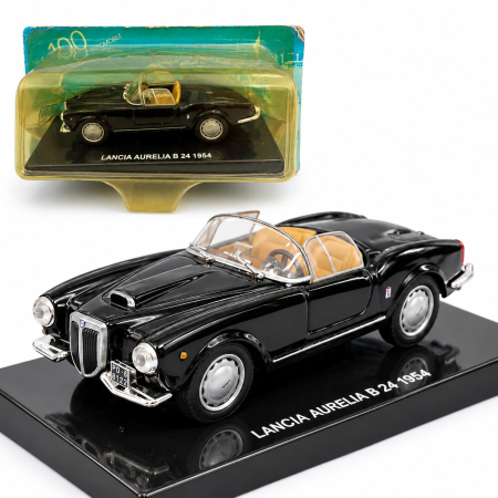 Machete Auto Civile la Scara 1:43 – Limuzine, Hatchback si Sedan - Macheta Lancia Aurelia B24 1954 Neagra, Scara 1:43, DeAgostini