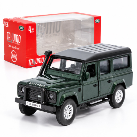 Macheta Land Rover Defender 110 Verde Inchis, Scara 1:36, Tayumo, Pull-Back [1]