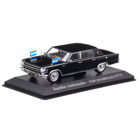 Prezidentiale - Macheta Limuzina IKA Rambler Ambassador 1977 Negru – Scara 1:43 Atlas