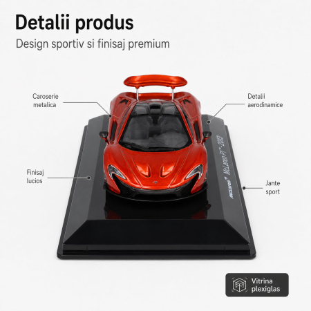 Macheta McLaren P1 2013, scara 1:43, Atlas, portocaliu inchis metalizat [2]