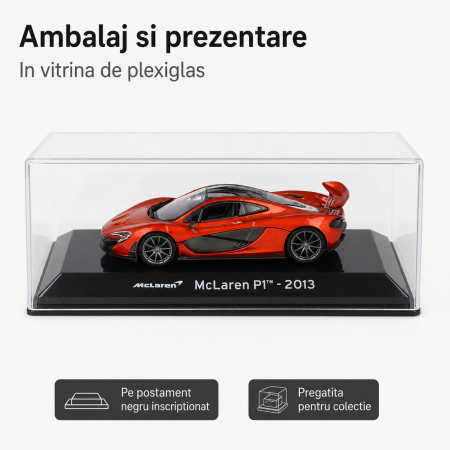 Macheta McLaren P1 2013, scara 1:43, Atlas, portocaliu inchis metalizat [3]