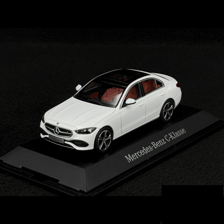 Masini de strada - Macheta Mercedes-Benz C-Class Sedan (W206) 2021 ,Alb Opalite, scara 1/43, Herpa B66960635