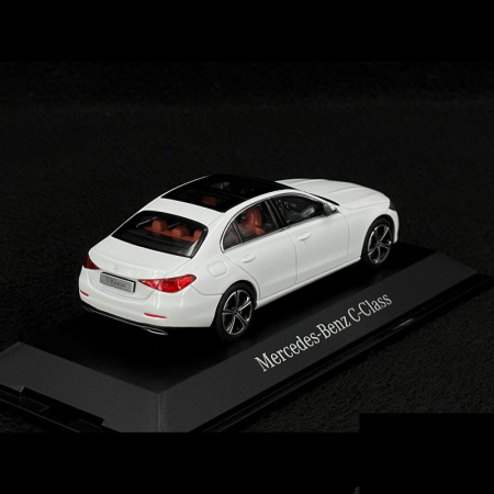 Macheta Mercedes-Benz C-Class Sedan (W206) 2021 ,Alb Opalite, scara 1/43, Herpa B66960635 [3]