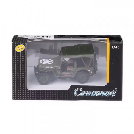 Macheta militara Jeep Willys CJ-5 1944 Verde 1:43 Cararama [2]