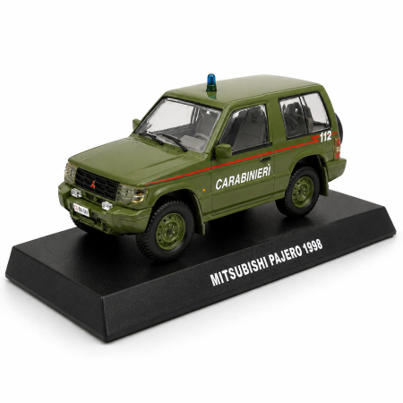 MACHETE - Macheta Mitsubishi Pajero 1998 Carabinieri verde, De Agostini, scara 1:43