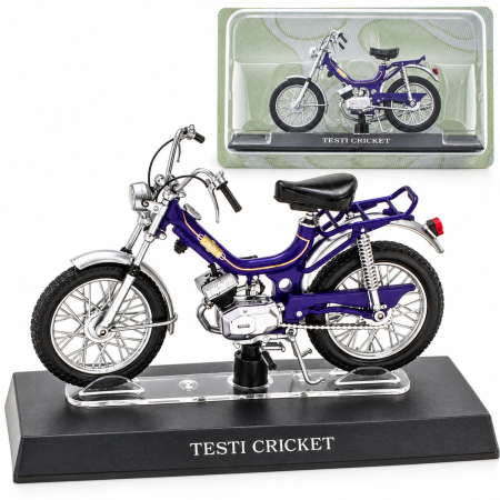 Macheta Moto Vintage Testi Cricket, mov, scara 1:18, Leo Models, Passione Motorini
