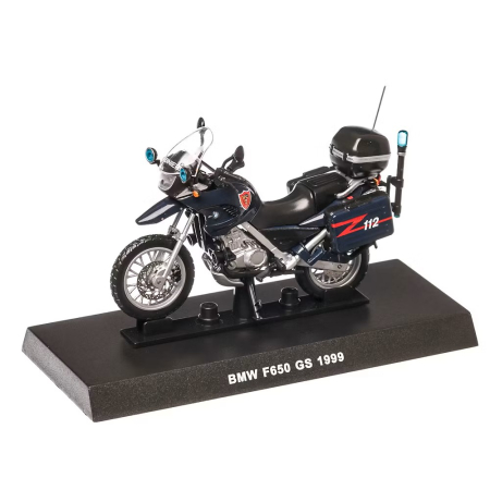 MACHETE MOTOCICLETE SI BICICLETE - Machetă motocicletă BMW F650 GS Carabinieri 1999 scara 1:24 – Atlas