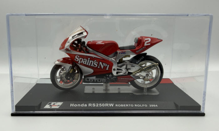 Macheta Motocicleta Honda RS250RW Roberto Rolfo Moto GP 2004 – Scara 1:24 [3]