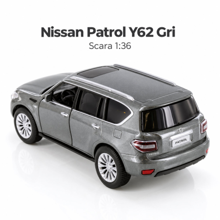 Macheta Nissan Patrol Y62 Gri, Scara 1:36, Tayumo [5]