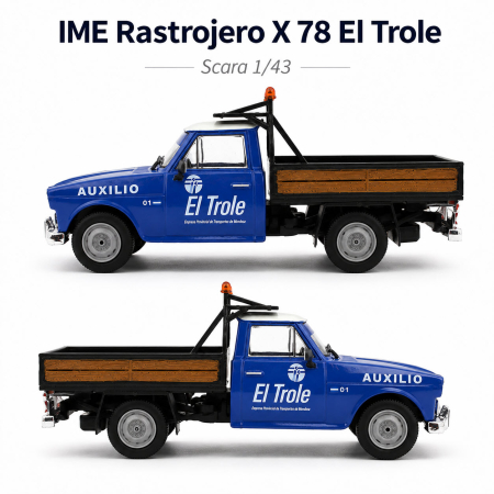Macheta Pick-up IME Rastrojero X 78 El Trole 1974, scara 1:43, Atlas [4]