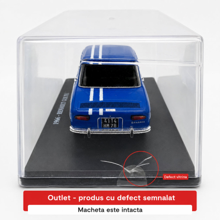Macheta Renault 8 Gordini 1966 albastra, scara 1:24, (Vitrina Plexiglas Crapata), Outlet [6]