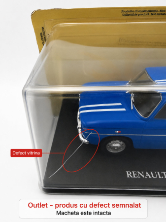 Macheta Renault 8 Gordini 1966 albastra, scara 1:24, (Vitrina Plexiglas Crapata), Outlet [6]