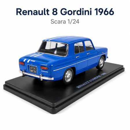 Macheta Renault 8 Gordini 1966 albastra, scara 1:24, (Vitrina Plexiglas Crapata), Outlet [2]